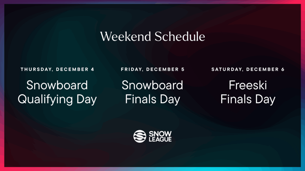 Weekend Schedule