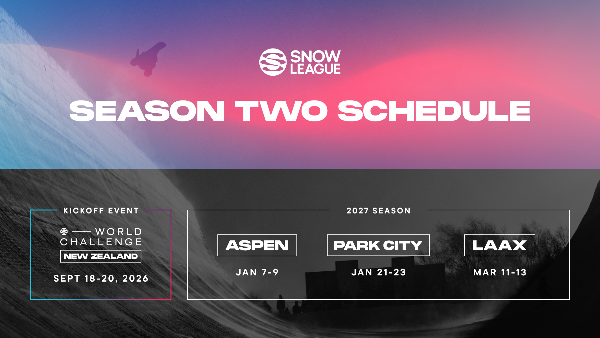 Season 2 Schedule